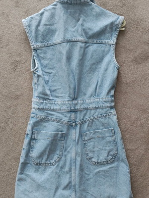 ZARA τζίν φόρεμα καινούριο, μέγεθος XS 34 μπλε