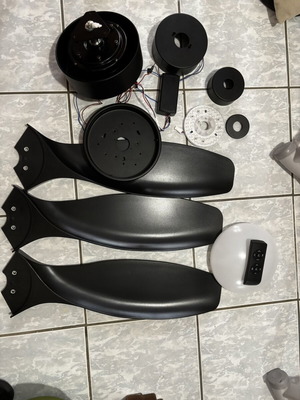 Lucas-SY208 ceiling fan with light, parts needed