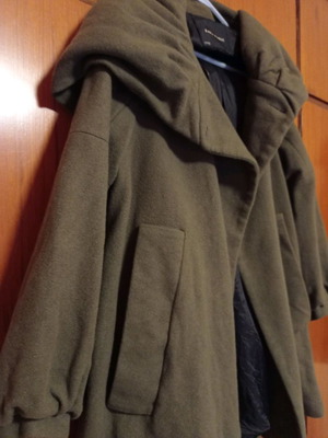 Zara coat used, olive color, alpha line, size L