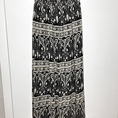 Maxi strapless dress black-beige like new