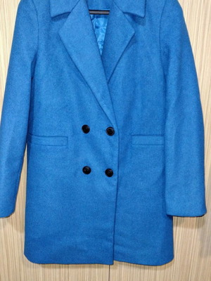 Παλτό Stradivarius μεταχειρισμένο, μέγεθος M, μπλε