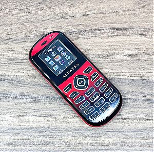 Alcatel OT-209 Κόκκινο - Μαύρο Κινητό Τηλέφωνο Με κουμπιά