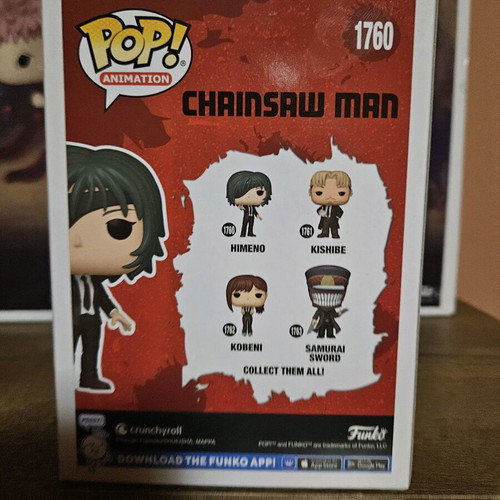 Funko POP Chainsaw Man Himeno signed by Katelyn Barr new