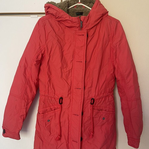 Benetton parka size S, red, fleece lining