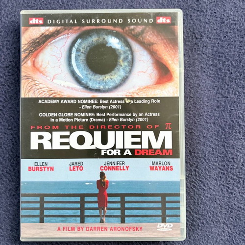 Requiem for a Dream DVD used, social drama, subtitles
