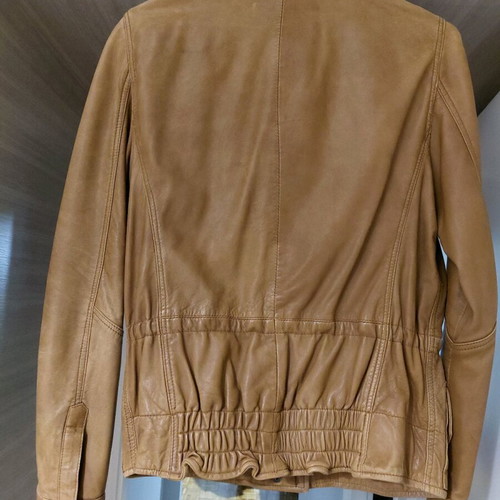 Zara leather jacket camel M used