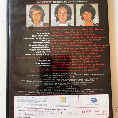 The Doors No One Here Gets Out Alive DVD used, documentary with subtitles