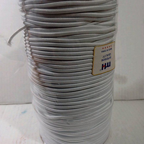 Sewing elastic white round 3mm thickness 100 meters new