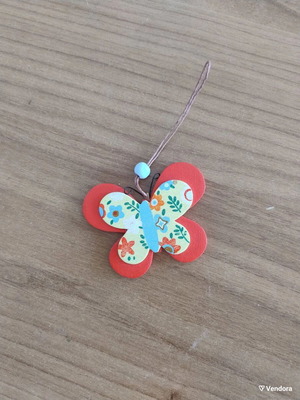 Wooden hanging decorative butterfly