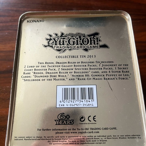 Yu-Gi-Oh metal card storage box like new