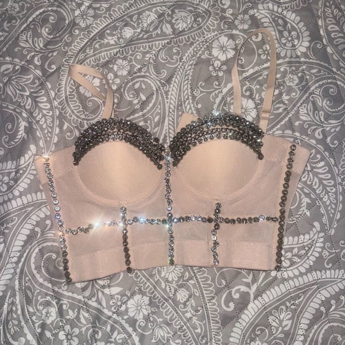 Sexy nude corset Gold Glow new, size S