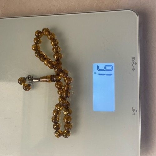 Worry beads from pure Baltic amber used 16 grams