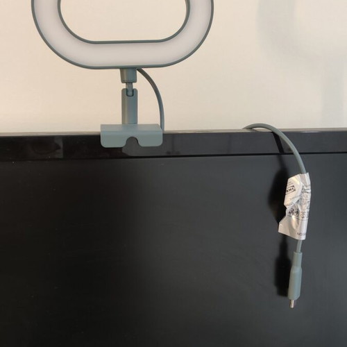 Ring Light for Laptop with USB-C, warm and cool light