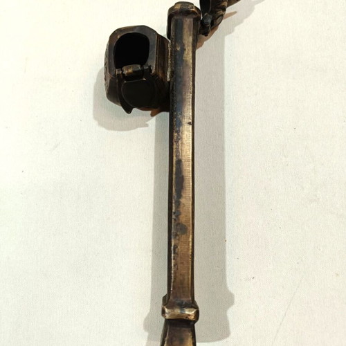 Bronze inkwell used with rich engraved designs
