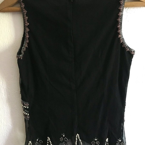 French Connection beaded top like new, black, size XS