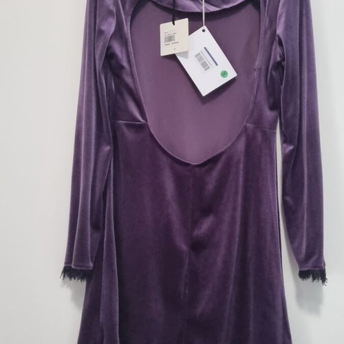 Vicolo short velvet dress size Medium with glitter and lace details