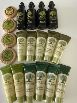 Olive Tree care set new with olive oil shampoo, soap, lotion, conditioner