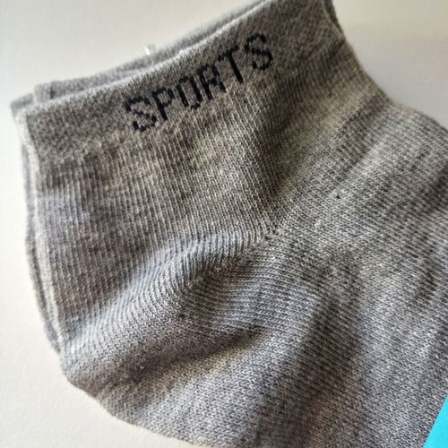 Gray low socks new, pack of 3 pairs, size 35-38