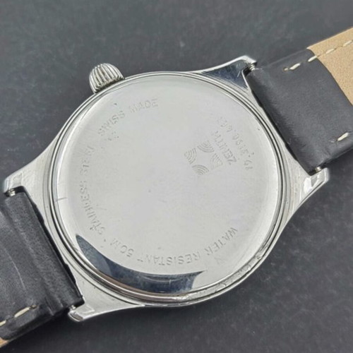 Zenith Vintage Automatic 18k bezel watch used, white and gold