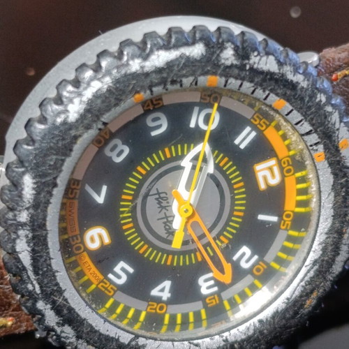Flik Flak watch used, 35mm, battery and strap needed