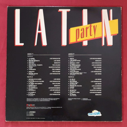 Vinyl record LP Latin Party double album used