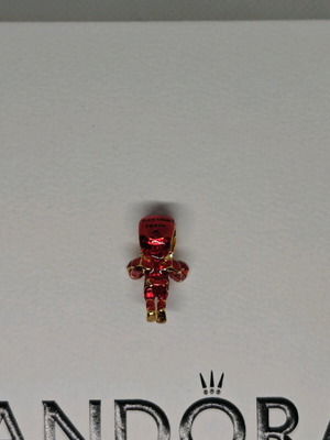 Iron Man Pandora charm καινούργιο, κόκκινο και χρυσαφί