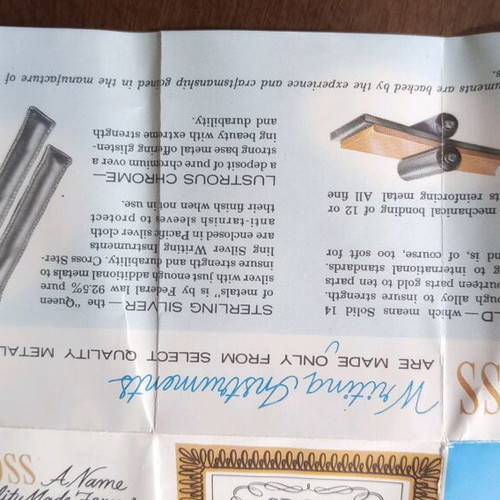Collectible 14k gold-plated pen with two refills new