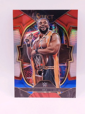 2023 Panini Select WWE Big E Red White and Blue Parallel card like new