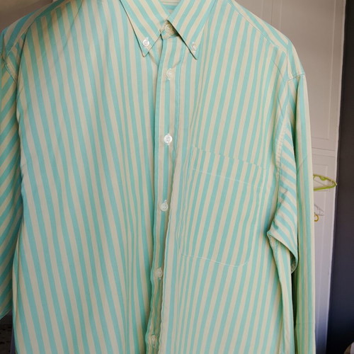 Vintage Satellite men's shirt M-L striped 100% cotton, like new