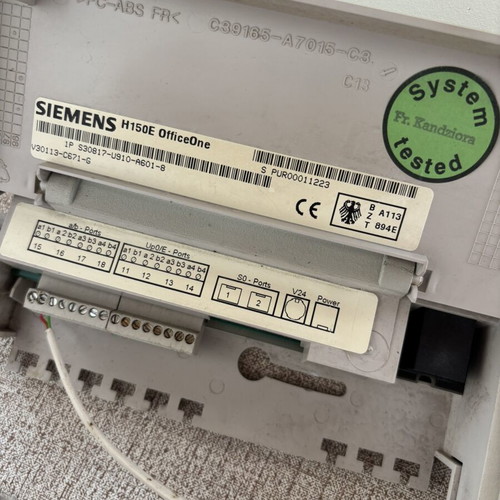 Siemens telephone system used, fully functional