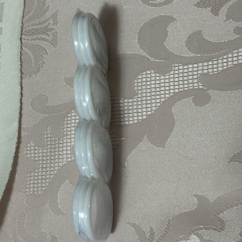 Plastic shower curtain rings set of 12 white, new