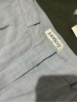 Linen women's bermuda shorts like new, turquoise, size L