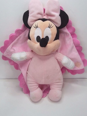 Λούτρινη Minnie Mouse Disneyparks κουβέρτα μωρού μεταχειρισμένη 35εκ