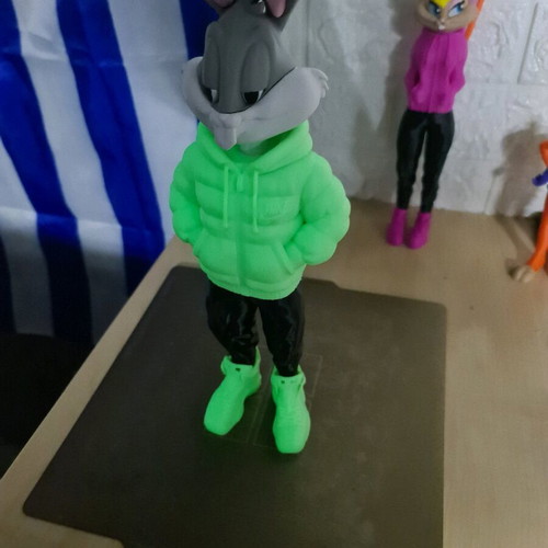 Bugs Bunny 3D figure with phosphorescent jacket new