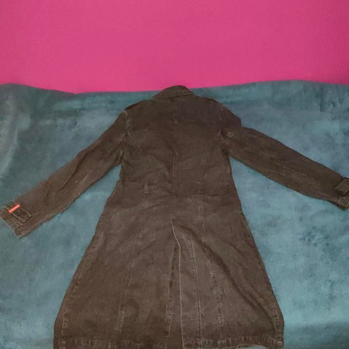 Denim coat Miss Denim XL like new, charcoal faded black