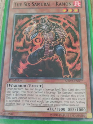 The six samurai Kamon Yugioh Yu-gi-oh