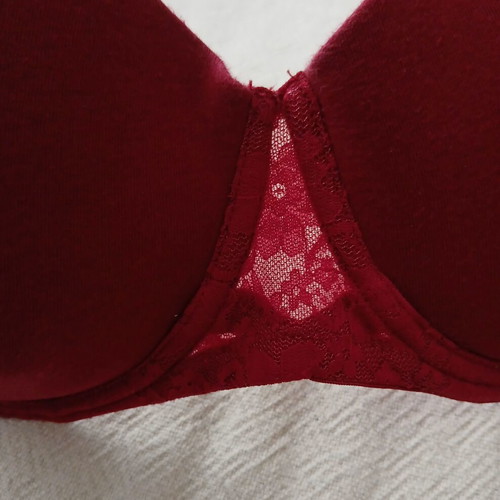 White bustier bra 85D with lace