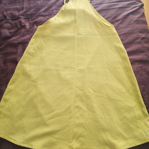 Handmade alpha-line dress like new, yellow, size S