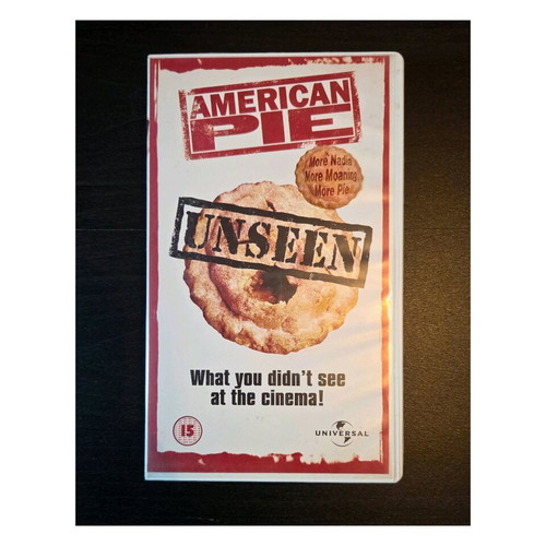 American Pie Unseen VHS tape used, collector's edition