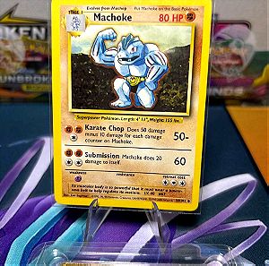 Pokemon card base set Machoke!!!