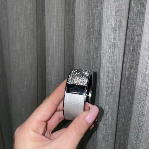 Swarovski bracelet bangle like new, silver