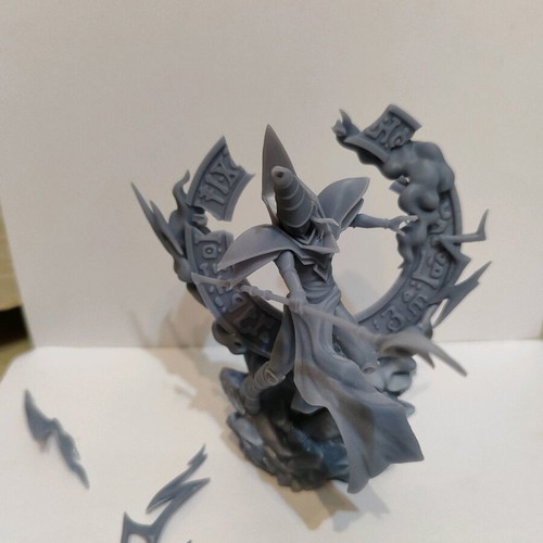 Dark Magician figure from Yu-Gi-Oh 3D printed, like new, unpainted