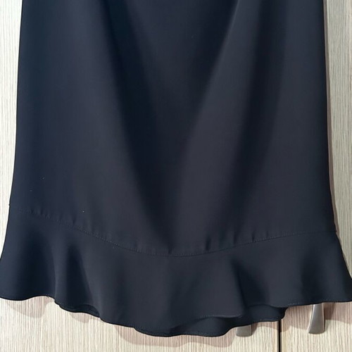 Skirt black with ruffles georgette size large like new