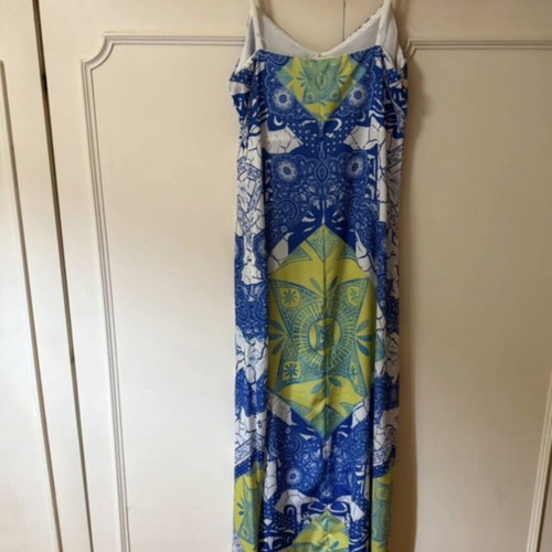 Peace And Chaos maxi dress used, printed, size Medium