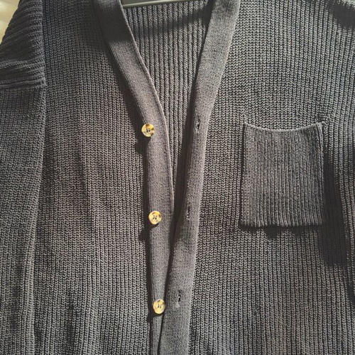 Men's knitted Zara cardigan XL black like new