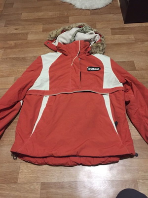 Colmar half zip mens jacket like new, size M, orange