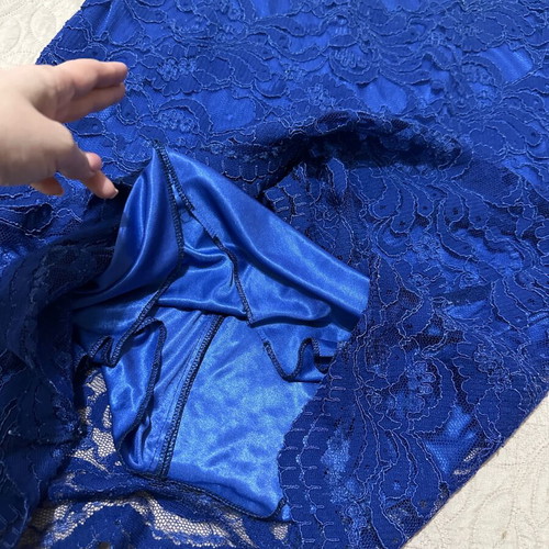 Blue lace dress Assy Fashion like new, evening size 58