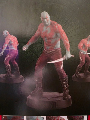 Marvel Movie Collection Drax figure and magazine like new, issue 16