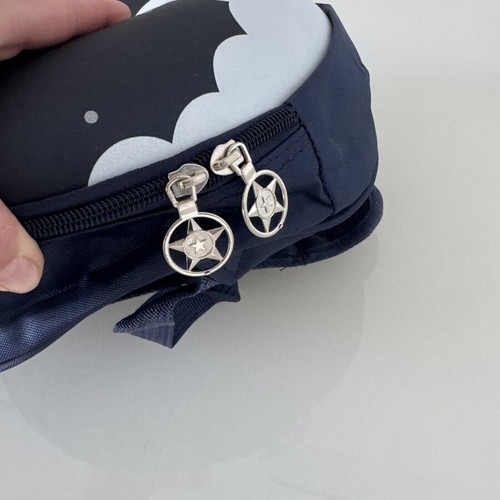 Space backpack 3D new, blue with planets and rocket design