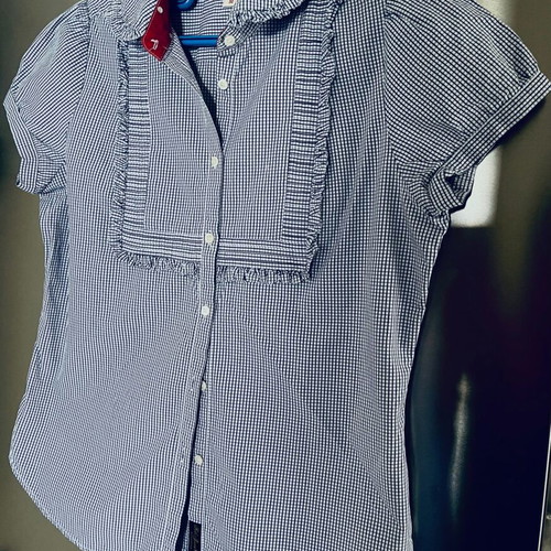 Ralph Lauren checked blouse short sleeve size M like new